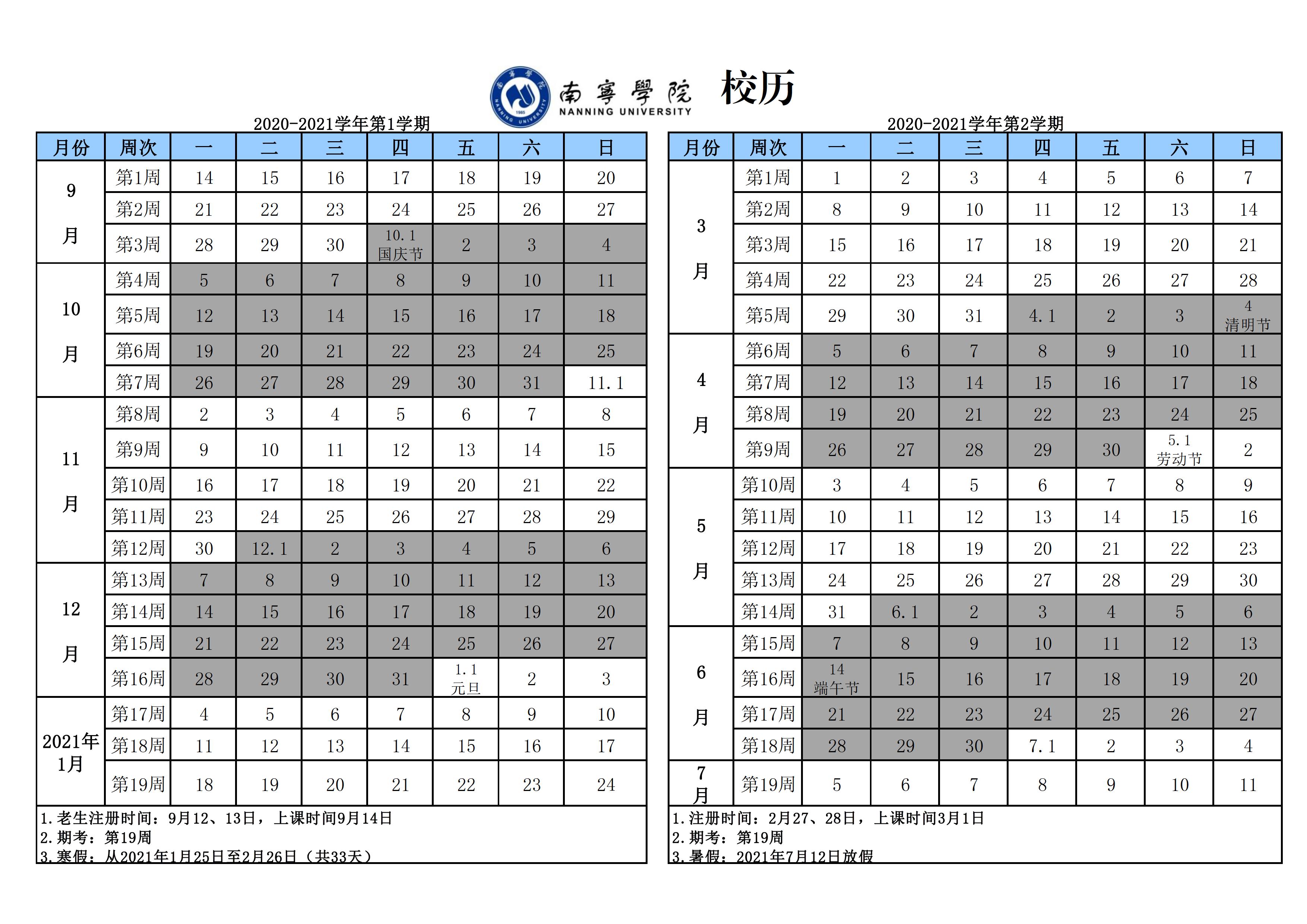 南院校历-南宁学院